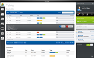 Screenshot of tables styles