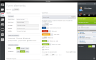 Screenshot of some of the many form elements